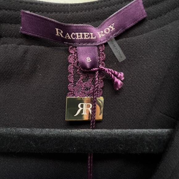 Rachel Roy Black Bodycon Dress With Scoop Neck Size 8 NEW - Picture 7 of 10